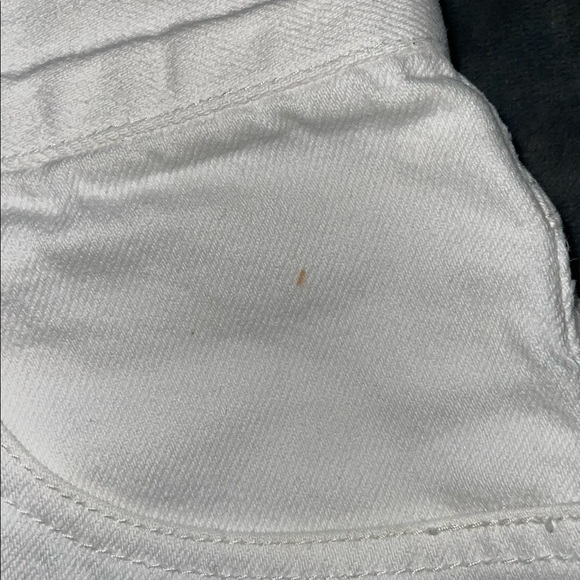 LIZWEAR Liz Authentic Vintage High Waist White Denim Shorts - Picture 7 of 8